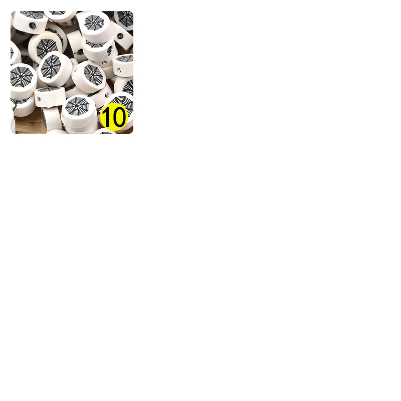 Serija za Noć vještica Mnogo stilova Perle od polimerske gline Oblik lubanje Labave razmaknice Perle za izradu nakita DIY dodaci za nakit