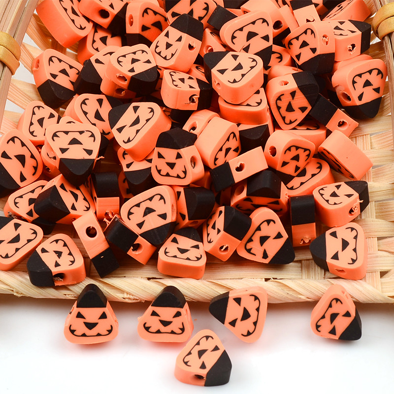 Serija za Noć vještica Mnogo stilova Perle od polimerske gline Oblik lubanje Labave razmaknice Perle za izradu nakita DIY dodaci za nakit