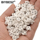 White Bear polimer agyaggyöngyök laza koronggyöngyök ékszerkészítéshez, kézzel készített barkács karkötő kiegészítők