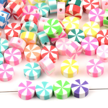 Sweet Candy Polymer Clay Beads Loose Spacer Beads για κοσμήματα κατασκευής DIY αξεσουάρ βραχιολιών