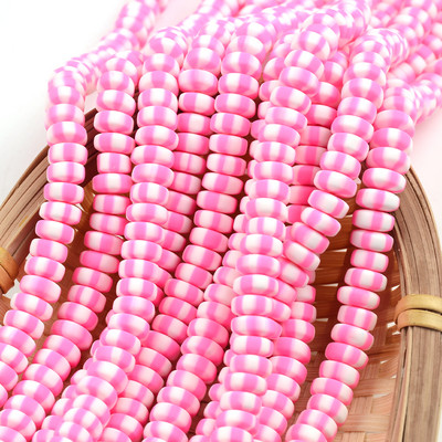 Nove šarene perle od polimerske gline 3x7 mm šarene plosnate kugle okruglog oblika za izradu nakita DIY ručno rađeni dodaci