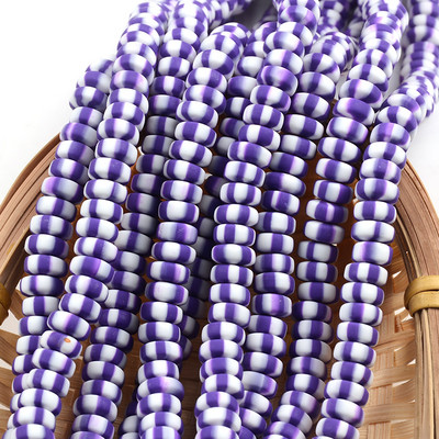 Nove šarene perle od polimerske gline 3x7 mm šarene plosnate kugle okruglog oblika za izradu nakita DIY ručno rađeni dodaci