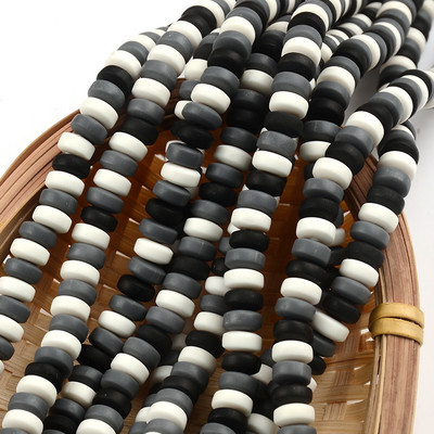 Nove šarene perle od polimerske gline 3x7 mm šarene plosnate kugle okruglog oblika za izradu nakita DIY ručno rađeni dodaci