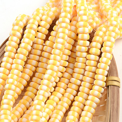 Nove šarene perle od polimerske gline 3x7 mm šarene plosnate kugle okruglog oblika za izradu nakita DIY ručno rađeni dodaci