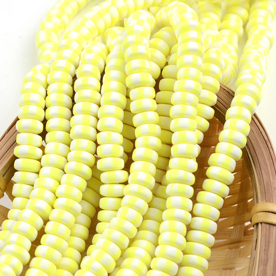 Nove šarene perle od polimerske gline 3x7 mm šarene plosnate kugle okruglog oblika za izradu nakita DIY ručno rađeni dodaci