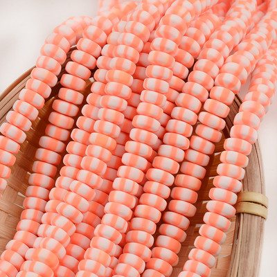 Nove šarene perle od polimerske gline 3x7 mm šarene plosnate kugle okruglog oblika za izradu nakita DIY ručno rađeni dodaci