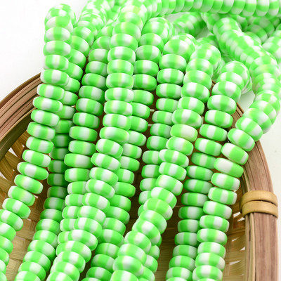 Nove šarene perle od polimerske gline 3x7 mm šarene plosnate kugle okruglog oblika za izradu nakita DIY ručno rađeni dodaci