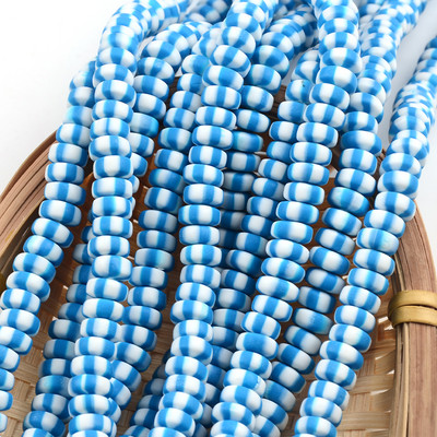 Nove šarene perle od polimerske gline 3x7 mm šarene plosnate kugle okruglog oblika za izradu nakita DIY ručno rađeni dodaci