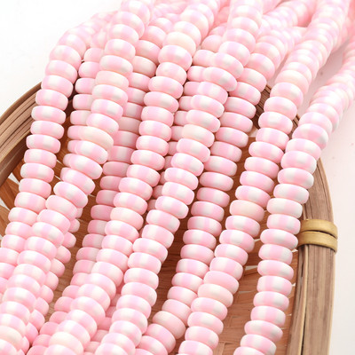 Nove šarene perle od polimerske gline 3x7 mm šarene plosnate kugle okruglog oblika za izradu nakita DIY ručno rađeni dodaci