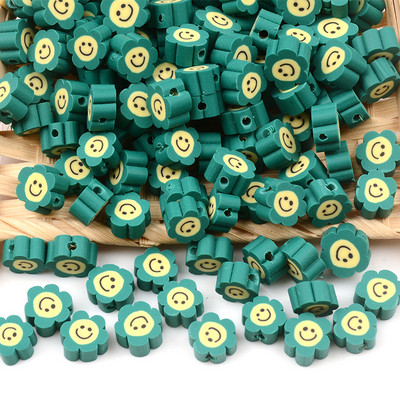 Цветя, мъниста от полимерна глина, сърце, дистанционер, усмивка, мъниста за изработка на бижута Направи си сам, ръчно изработена гривна, колие, аксесоари