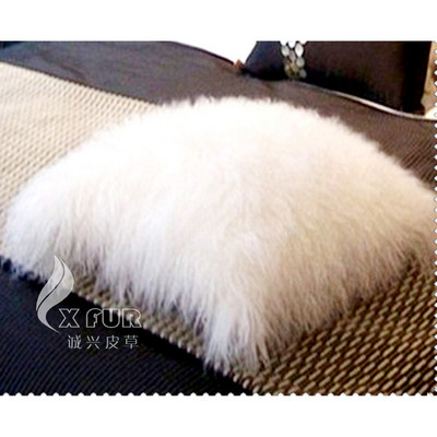 Besplatna dostava CX-D-04R Dodaci za uređenje doma izrađeni po mjeri Mongolski jagnjeći krzneni jastuk