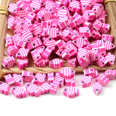 30 kom/Part slatke ružičaste ribice perle od polimerske gline labave perle odstojnika za izradu nakita Narukvica DIY pribor Rukotvorine od perli