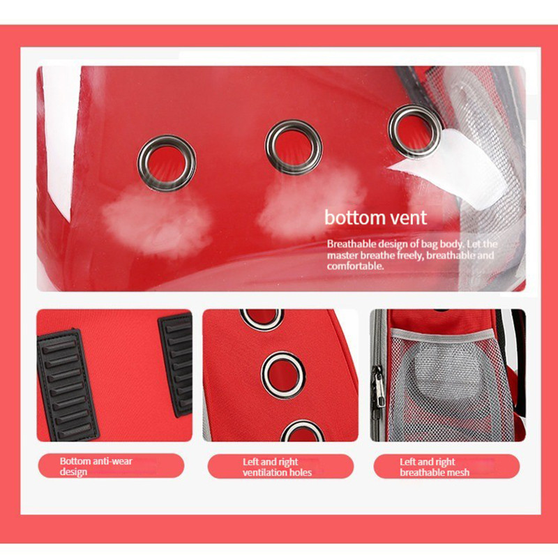 Torba za mačke Prozračna prijenosna torba za mačke Putna prijenosna ruksak za prijevoz mačaka Putna ruksak za putovanja i psa Prozirna svemirska ruksak za kućne ljubimce