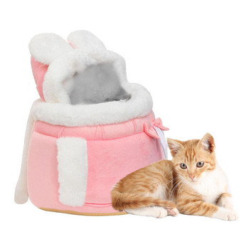 Τσάντα γάτας για έξοδο και εσωτερικό σακίδιο πλάτης Χαριτωμένα προμήθειες για γάτες σε ιαπωνικό και κορεατικό στυλ, χειμωνιάτικη ζεστή τσάντα γάτας Σακίδιο πλάτης με φούσκα για κατοικίδια