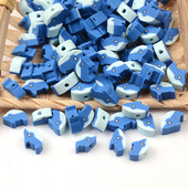 30 kom/komplet slatke plave ribice perle od polimerske gline labave perle za odstojnike za izradu nakita Narukvica DIY pribor Rukotvorine od perli