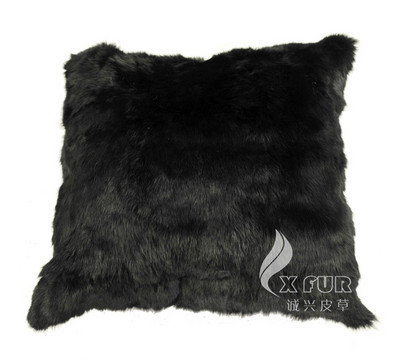 Besplatna dostava CX-D-17 Soft&Warm patchwork jastučnica od pravog zečjeg krzna ~ DOPUSTNA DOSTAVA