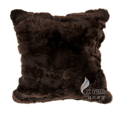 Besplatna dostava CX-D-17 Soft&Warm patchwork jastučnica od pravog zečjeg krzna ~ DOPUSTNA DOSTAVA