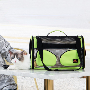 Puppy Dog Cat Kitten Φορητή τσάντα μεταφοράς κουνέλι κατοικίδιο ζώο μεταφοράς θήκη Tote κλουβί κιβώτια κουτί θήκης Ματ αναπνεύσιμο φορτίο 9 κιλών