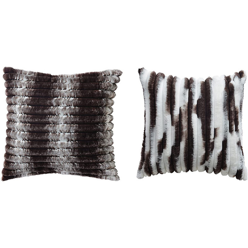 Jastučnica od imitacije zečjeg krzna, 4 kom. Pahuljasti jastuci, plišane jastučnice, kućni dekor, jastučnice, mekane jastučnice