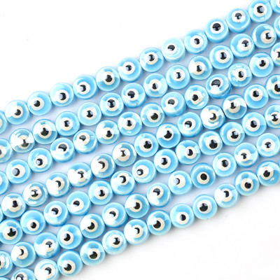 8MM10MM Perle za oči s dvostrukim licem Keramičke perle Trgovina Spacer Evil Charms za izradu nakita Diy narukvica Abalorios Kralen