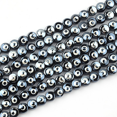 8MM10MM Perle za oči s dvostrukim licem Keramičke perle Trgovina Spacer Evil Charms za izradu nakita Diy narukvica Abalorios Kralen