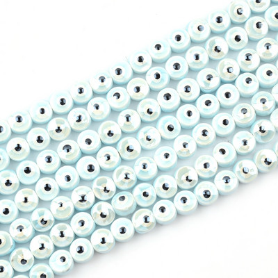 8MM10MM Perle za oči s dvostrukim licem Keramičke perle Trgovina Spacer Evil Charms za izradu nakita Diy narukvica Abalorios Kralen