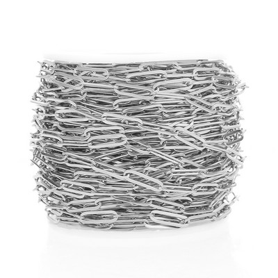 1 metar spljoštena elipsa širine 4 mm od nehrđajućeg čelika zlatne boje Rolo lančić za izradu modnih ženskih ogrlica