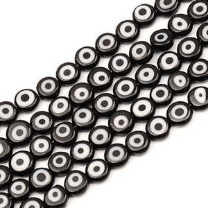 6/8/10/12 mm šarene okrugle perle za oči ravnog oblika Lampwork glazirane zle staklene perle za narukvicu, ogrlicu, izrada nakita „uradi sam“