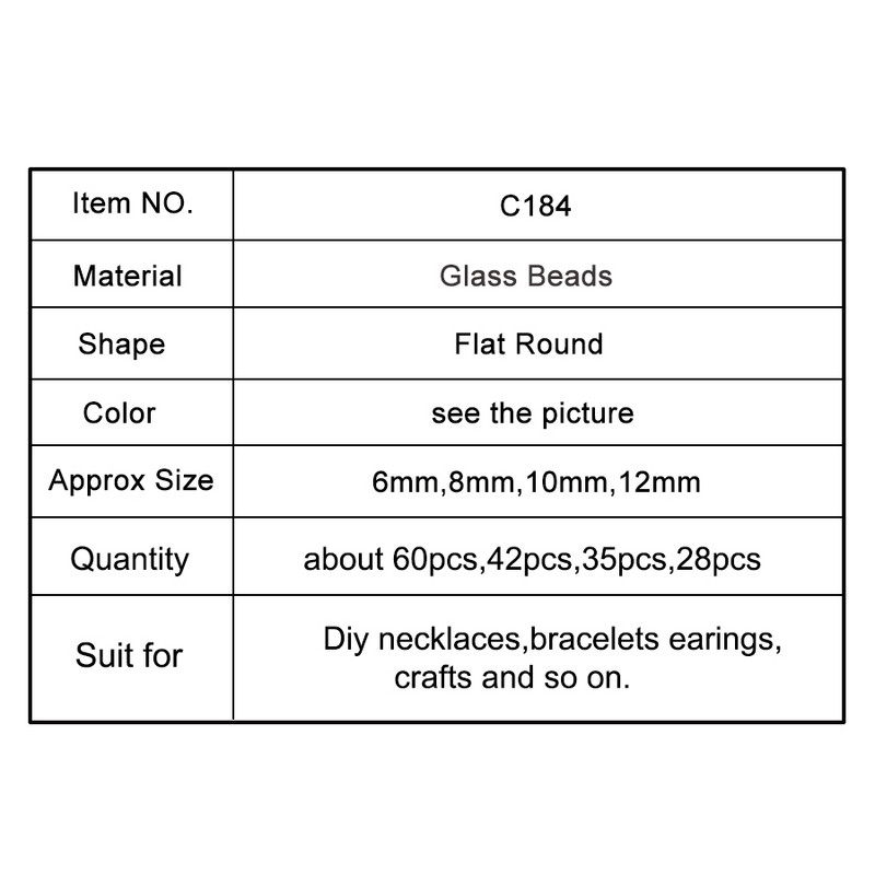 6/8/10/12 mm šarene okrugle perle za oči ravnog oblika Lampwork glazirane zle staklene perle za narukvicu, ogrlicu, izrada nakita „uradi sam“