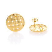 10 kom/lot novih zlatnih naušnica od nehrđajućeg čelika Javorovo uho boemsko kružno ažurno tkanje DIY matice za naušnice