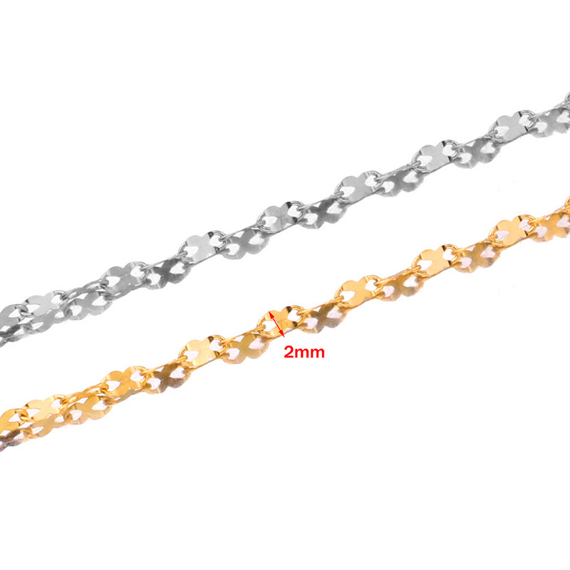 2 m/lot Novi plosnati ovalni oblik usana od nehrđajućeg čelika s beskonačnim simbolom s beskonačnim simbolom od nehrđajućeg čelika Nalazi za izradu nakita DIY