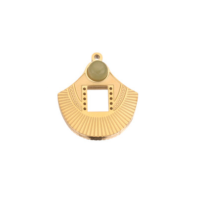 5 komada Bohemijski šarm privjesci od 18K zlata od nehrđajućeg čelika presvučen prirodnim kamenom, privjesci s resicama za izradu ogrlica s naušnicama DIY