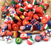 30pcs/Lot 10mm Spacer perle Glinene perle Nacionalna zastava Glinene perle za izradu nakita DIY ručno izrađeni nakit