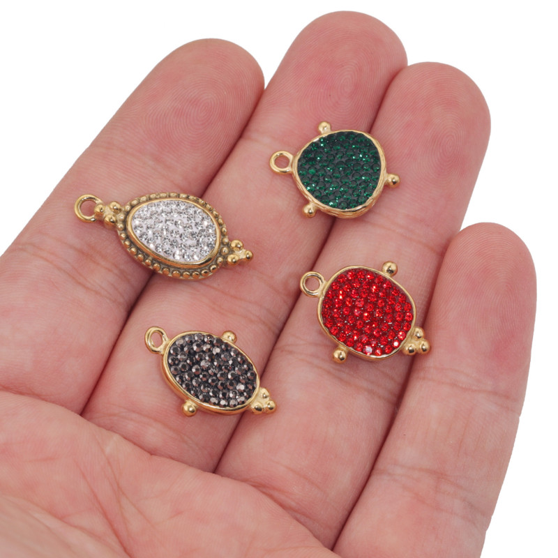 4db rozsdamentes acél európai stílusú medálok fülbevalókhoz nyaklánc készítési kellékek kiegészítők aranyozott barkács ékszerek