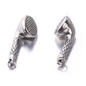 316L nehrđajući čelik 3D glazbeni privjesci za slušalice Privjesci za retro hip hop izradu nakita Dodaci za DIY vodootporne ogrlice