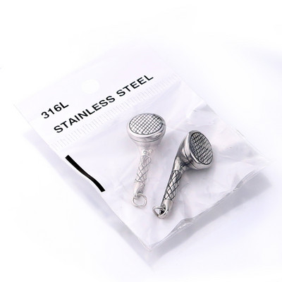 316L nehrđajući čelik 3D glazbeni privjesci za slušalice Privjesci za retro hip hop izradu nakita Dodaci za DIY vodootporne ogrlice