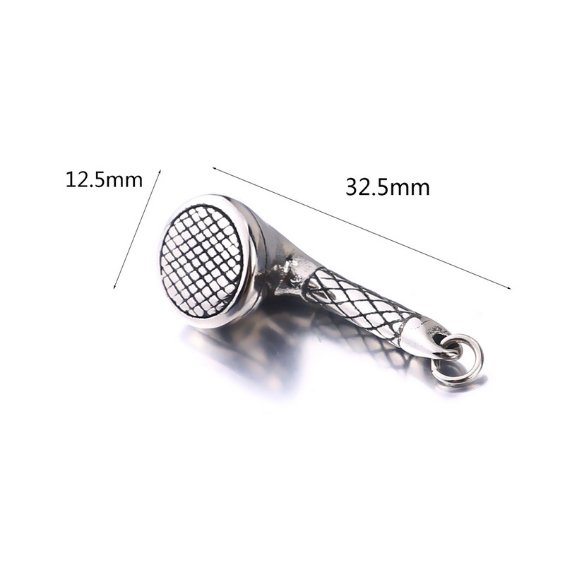 316L nehrđajući čelik 3D glazbeni privjesci za slušalice Privjesci za retro hip hop izradu nakita Dodaci za DIY vodootporne ogrlice