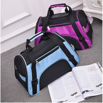 Μεταφορείς κατοικίδιων ζώων Φορητή τσάντα γάτας Ροζ τσάντες μεταφοράς σκυλιών Μπλε γάτα Μεταφορέας εξερχόμενης ταξιδιωτικής τσάντας αναπνεύσιμων κατοικίδιων ζώων