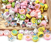 30 vnt./pora Keletas mielų raštų tarpinės karoliukai polimero molio palaidi karoliukai, skirti apyrankėms, karoliui, pasidaryk pats papuošalams gaminti