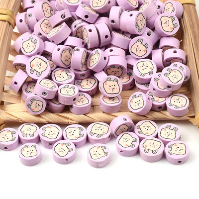 30 vnt./pora Keletas mielų raštų tarpinės karoliukai polimero molio palaidi karoliukai, skirti apyrankėms, karoliui, pasidaryk pats papuošalams gaminti