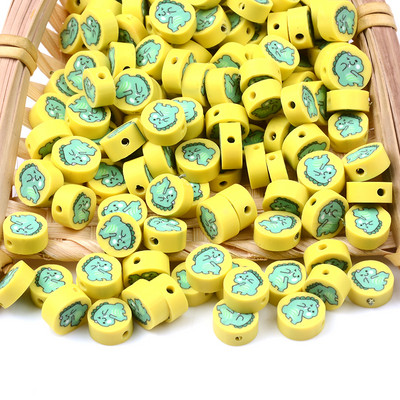 30 vnt./pora Keletas mielų raštų tarpinės karoliukai polimero molio palaidi karoliukai, skirti apyrankėms, karoliui, pasidaryk pats papuošalams gaminti