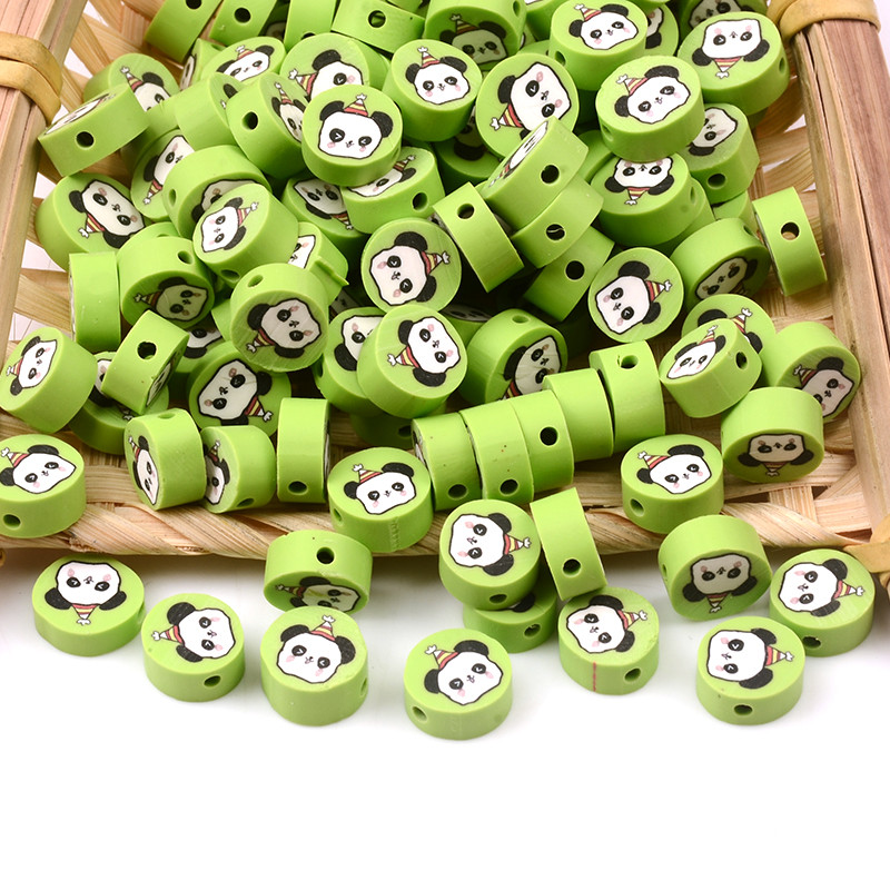 30 vnt./pora Keletas mielų raštų tarpinės karoliukai polimero molio palaidi karoliukai, skirti apyrankėms, karoliui, pasidaryk pats papuošalams gaminti