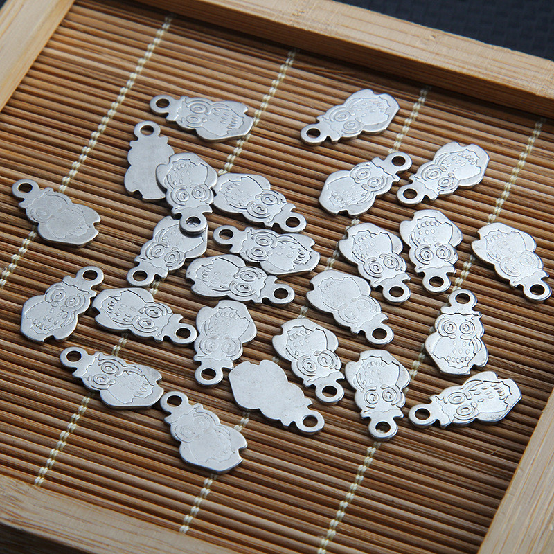 20 kom/lot Privjesci sova od nehrđajućeg čelika Privjesci za DIY Ogrlica Narukvica Pribor za izradu nakita Pribor Ručna izrada