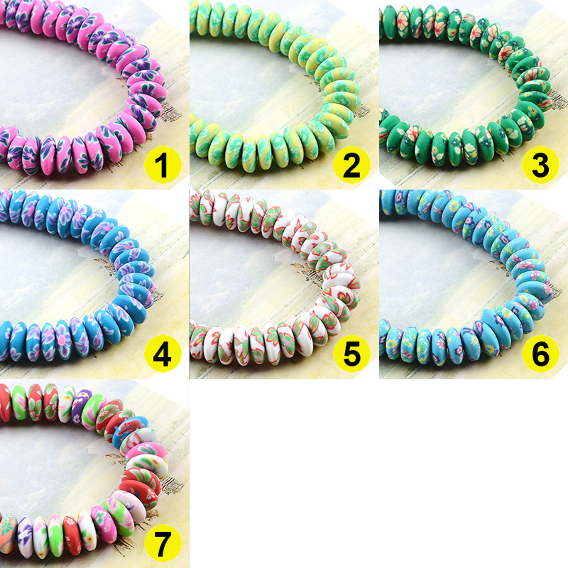 Šareni plosnati okrugli odstojnici od 10 mm, perle od polimerske gline, odstojnik, slobodne perle za izradu nakita, narukvica s privjescima, ogrlica, uradi sam