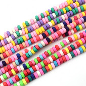 3X7MM šarene abakus perle perle od polimerske gline za izradu nakita labava perla odstojnika DIY ručno izrađeni dodaci za nakit