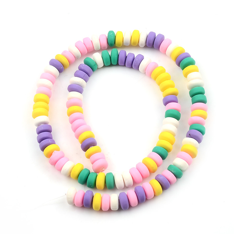 3X7MM šarene abakus perle perle od polimerske gline za izradu nakita labava perla odstojnika DIY ručno izrađeni dodaci za nakit