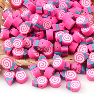 Saldainių formos karoliukai polimero molio karoliukai laisvi tarpiniai karoliukai papuošalams gaminti „pasidaryk pats“ apyrankės karoliai papuošalai priedai