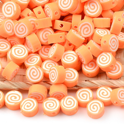 Saldainių formos karoliukai polimero molio karoliukai laisvi tarpiniai karoliukai papuošalams gaminti „pasidaryk pats“ apyrankės karoliai papuošalai priedai