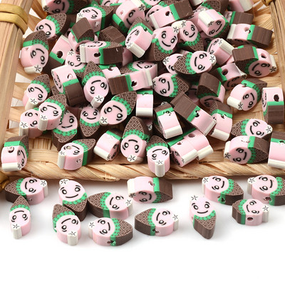 Saldainių formos karoliukai polimero molio karoliukai laisvi tarpiniai karoliukai papuošalams gaminti „pasidaryk pats“ apyrankės karoliai papuošalai priedai