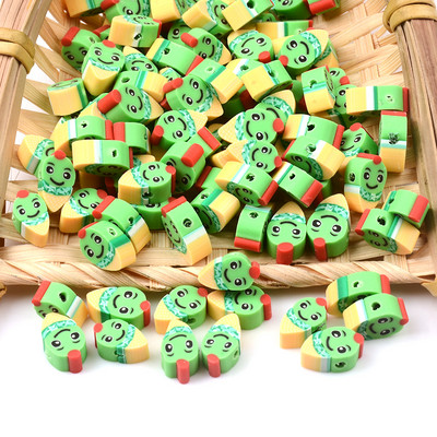 Saldainių formos karoliukai polimero molio karoliukai laisvi tarpiniai karoliukai papuošalams gaminti „pasidaryk pats“ apyrankės karoliai papuošalai priedai